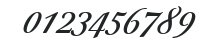 Berthold Script Medium numbers preview