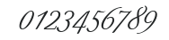 Berthold Script Regular numbers preview