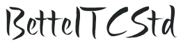 BetteITCStd letters preview