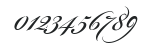 Bickham Script Alternates I numbers preview