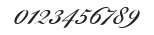 Bickham Script Itc numbers preview
