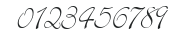 Bickley Script (F backwards) numbers preview