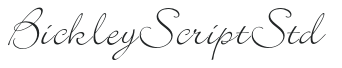 BickleyScriptStd preview
