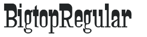 Bigtop Regular letters preview