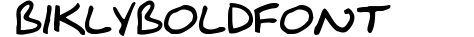 BiklyBoldFont preview