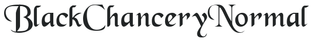 Black Chancery Normal letters preview