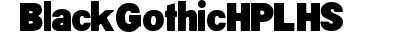 Black Gothic HPLHS preview