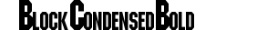 Block Condensed Bold preview