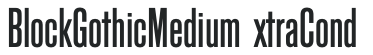 BlockGothicMediumExtraCond letters preview