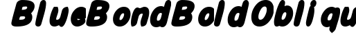 Blue Bond Bold Oblique preview