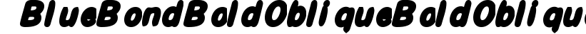 BlueBond BoldOblique Bold Oblique preview