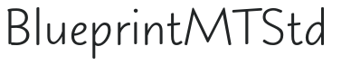 BlueprintMTStd letters preview