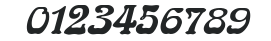 Bockloo Italic numbers preview