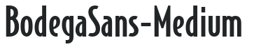 BodegaSans-Medium letters preview