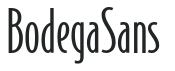 BodegaSans letters preview