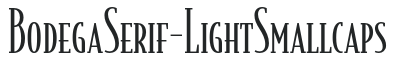 BodegaSerif-LightSmallcaps preview