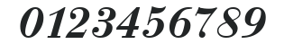 Bodoni-DemiBoldItalic numbers preview