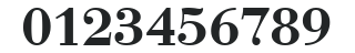 Bodoni-DemiBold numbers preview