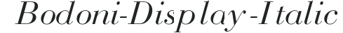 Bodoni-Display-Italic preview