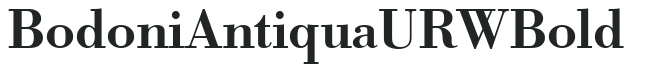 Bodoni Antiqua URW Bold preview