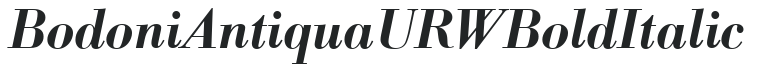Bodoni Antiqua URW Bold Italic preview