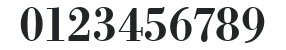 Bodoni Antiqua URW Bold numbers preview