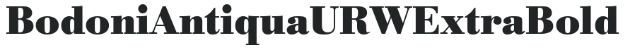 Bodoni Antiqua URW Extra Bold preview