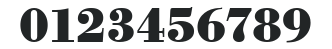 Bodoni Antiqua URW Extra Bold numbers preview