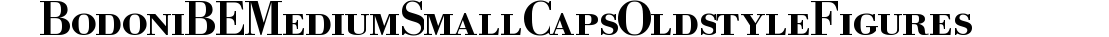 Bodoni BE Medium Small Caps & Oldstyle Figures preview