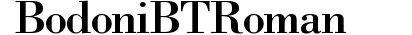 Bodoni BT Roman preview