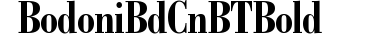 Bodoni BdCn BT Bold preview