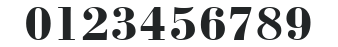 Bodoni Bold Cyrillic numbers preview