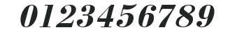 Bodoni BoldItalic Cyrillic@ numbers preview
