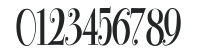 Bodoni Classic Condensed Roman PDF numbers preview