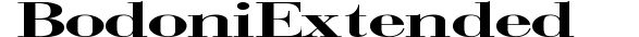 Bodoni Extended preview