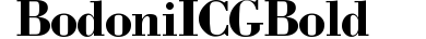 Bodoni ICG Bold preview