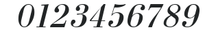 Bodoni Italic Cyrillic@ numbers preview