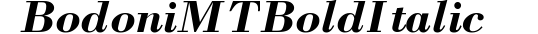Bodoni MT Bold Italic preview