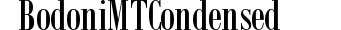 Bodoni MT Condensed preview