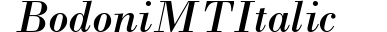 Bodoni MT Italic preview