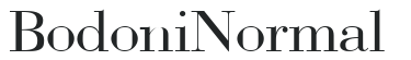 Bodoni Normal preview