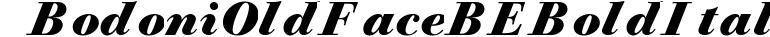 Bodoni Old Face BE Bold Italic preview