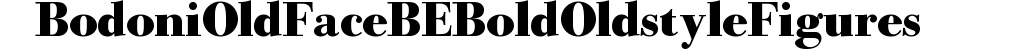 Bodoni Old Face BE Bold Oldstyle Figures preview