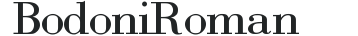 Bodoni Roman preview