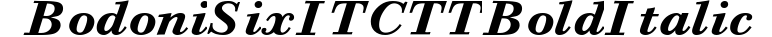 Bodoni Six ITC TT BoldItalic preview