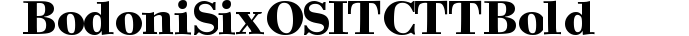 Bodoni Six OS ITC TT Bold preview