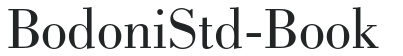 BodoniStd-Book letters preview