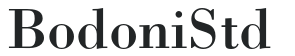 BodoniStd letters preview