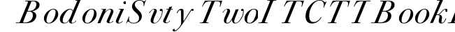 Bodoni SvtyTwo ITC TT BookIta preview