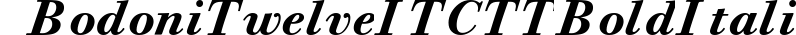 Bodoni Twelve ITC TT BoldItalic preview
